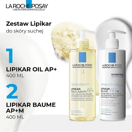 La Roche-Posay Lipikar (олія/400мл + бальзам/400мл)